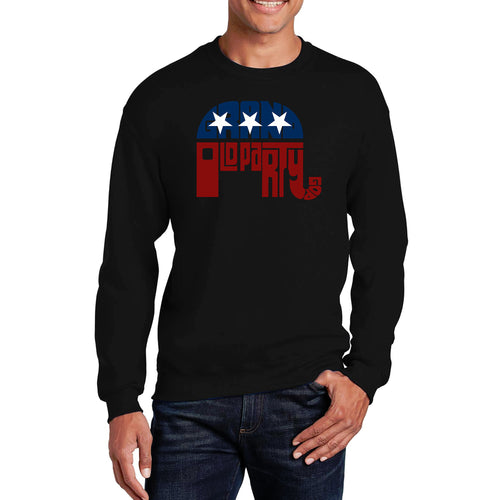 REPUBLICAN GOP - Men's Word Art Crewneck Sweatshirt