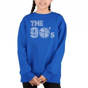 90S - Girl's Word Art Crewneck Sweatshirt