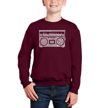 Load image into Gallery viewer, Greatest Rap Hits Of The 1980&#39;S - Boy&#39;s Word Art Crewneck Sweatshirt