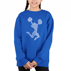 Cheer - Girl's Word Art Crewneck Sweatshirt