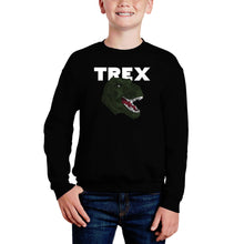Load image into Gallery viewer, T-Rex Head - Boy&#39;s Word Art Crewneck Sweatshirt