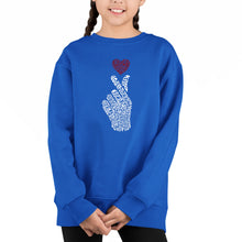 Load image into Gallery viewer, K-Pop - Girl&#39;s Word Art Crewneck Sweatshirt