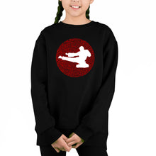 Load image into Gallery viewer, Types Of Martial Arts - Girl&#39;s Word Art Crewneck Sweatshirt