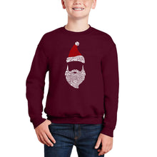 Load image into Gallery viewer, Santa Claus - Boy&#39;s Word Art Crewneck Sweatshirt