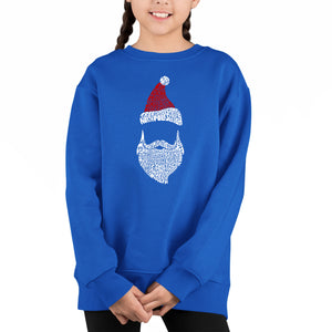 Santa Claus - Girl's Word Art Crewneck Sweatshirt