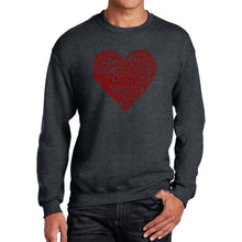 Load image into Gallery viewer, Love Yourself - Men&#39;s Word Art Crewneck Sweatshirt