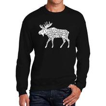 Load image into Gallery viewer, Moose  - Men&#39;s Word Art Crewneck Sweatshirt