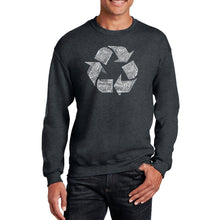 Load image into Gallery viewer, 86 RECYCLABLE PRODUCTS - Men&#39;s Word Art Crewneck Sweatshirt