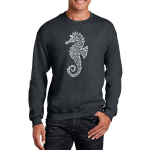 Types of Seahorse -  Men's Word Art Crewneck Sweatshirt