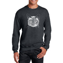 Load image into Gallery viewer, Siamese Cat  - Men&#39;s Word Art Crewneck Sweatshirt