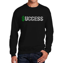 Load image into Gallery viewer, Success  - Men&#39;s Word Art Crewneck Sweatshirt