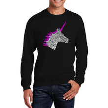 Load image into Gallery viewer, Unicorn - Men&#39;s Word Art Crewneck Sweatshirt
