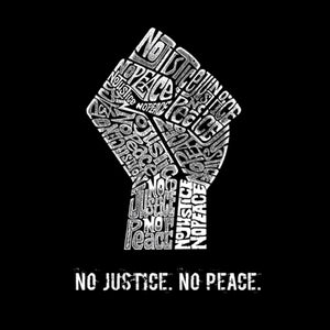No Justice, No Peace - Women's Word Art Crewneck Sweatshirt