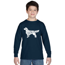 Load image into Gallery viewer, Golden Retreiver -  Boy&#39;s Word Art Long Sleeve