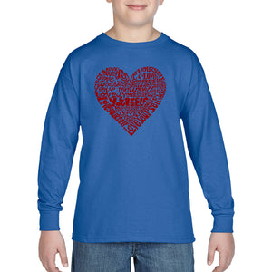 Love Yourself - Boy's Word Art Long Sleeve T-Shirt