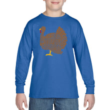Load image into Gallery viewer, Thanksgiving - Boy&#39;s Word Art Long Sleeve T-Shirt