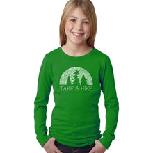 Load image into Gallery viewer, LA Pop Art Girl&#39;s Word Art Long Sleeve - Nature Lover