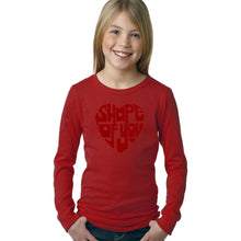 Load image into Gallery viewer, Shape of You  - Girl&#39;s Word Art Long Sleeve