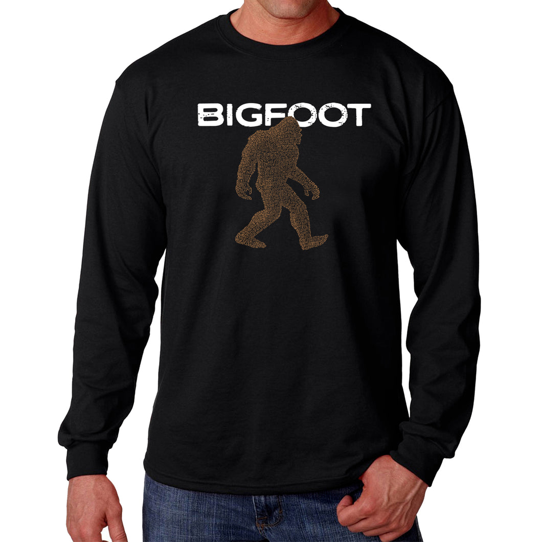 Bigfoot - Men's Word Art Long Sleeve T-Shirt