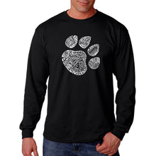 Load image into Gallery viewer, Cat Paw - Men&#39;s Word Art Long Sleeve T-Shirt