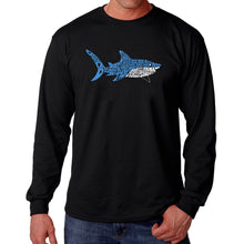 Load image into Gallery viewer, Daddy Shark - Men&#39;s Word Art Long Sleeve Tshirt