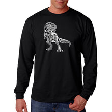 Load image into Gallery viewer, Dino Pics - Men&#39;s Word Art Long Sleeve T-Shirt