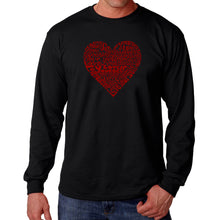 Load image into Gallery viewer, Love Yourself - Men&#39;s Word Art Long Sleeve T-Shirt