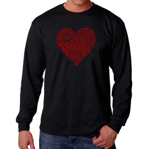 Love Yourself - Men's Word Art Long Sleeve T-Shirt