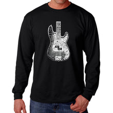 Load image into Gallery viewer, Bass Guitar  - Men&#39;s Word Art Long Sleeve T-Shirt