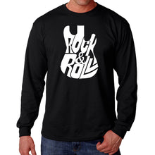 Load image into Gallery viewer, Rock And Roll Guitar - Men&#39;s Word Art Long Sleeve T-Shirt
