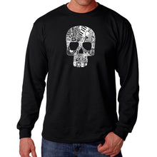 Load image into Gallery viewer, Rock n Roll Skull - Men&#39;s Word Art Long Sleeve T-Shirt