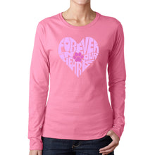 Load image into Gallery viewer, Forever In Our Hearts - Women&#39;s Word Art Long Sleeve T-Shirt
