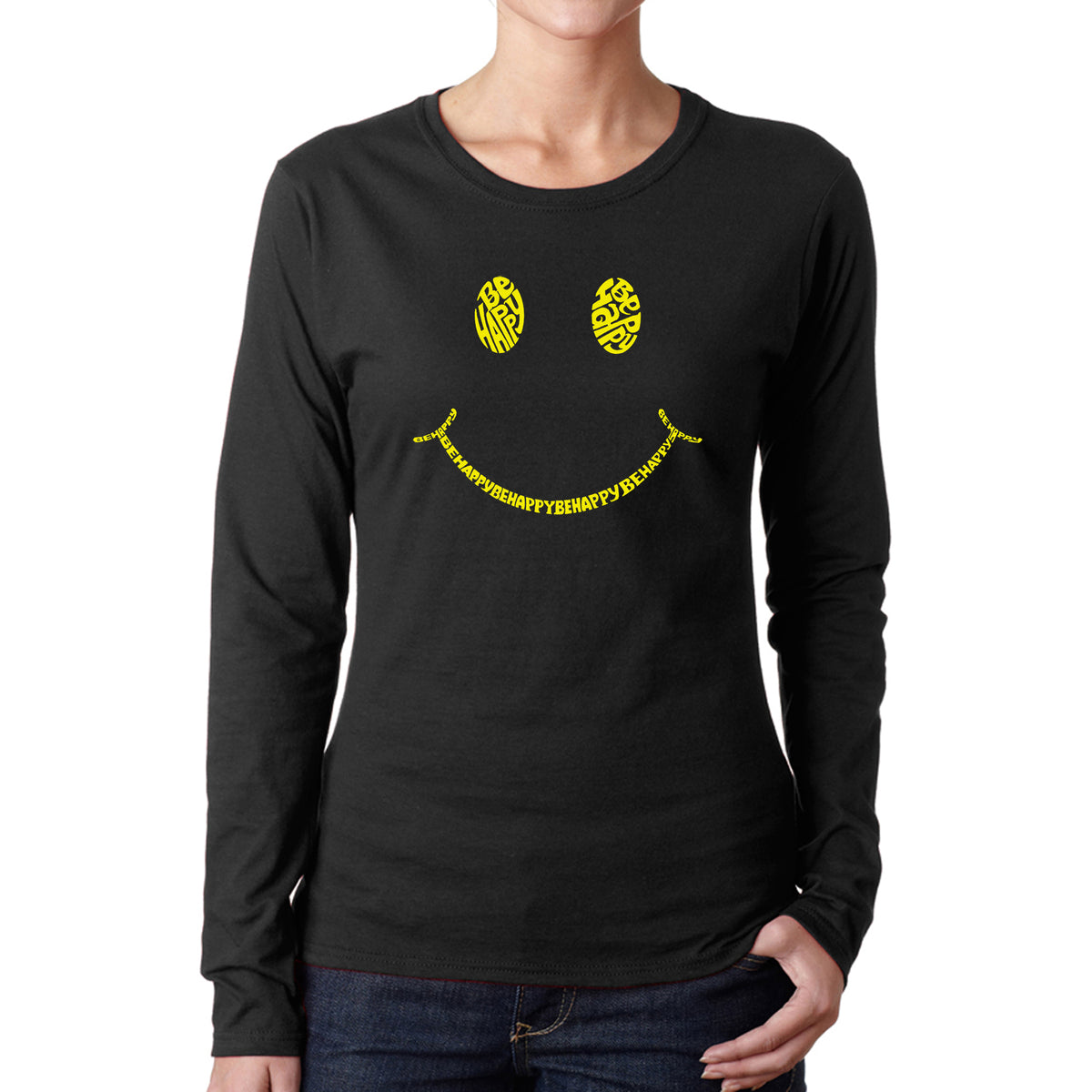 smiley face t shirt womens