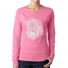 Load image into Gallery viewer, Lion  - Women&#39;s Word Art Long Sleeve T-Shirt