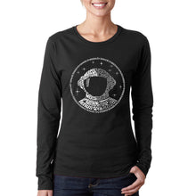 Load image into Gallery viewer, I Need My Space Astronaut - Women&#39;s Word Art Long Sleeve T-Shirt