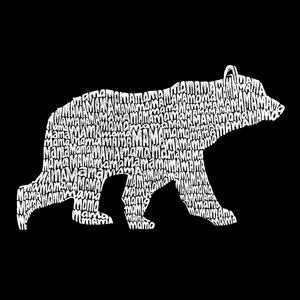 LA Pop Art Women's Loose Fit Dolman Cut Word Art Shirt - Mama Bear