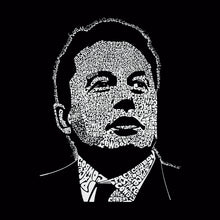 Load image into Gallery viewer, LA Pop Art Boy&#39;s Word Art Long Sleeve - Elon Musk