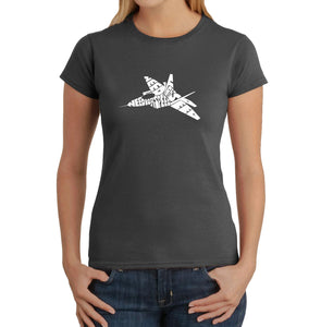 FIGHTER JET NEED FOR SPEED - Women's Word Art T-Shirt