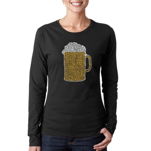 Slang Terms for Being Wasted - Women's Word Art Long Sleeve T-Shirt