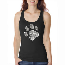 Load image into Gallery viewer, Dog Paw  - Women&#39;s Word Art Tank Top