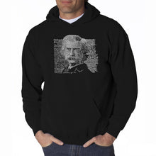 Load image into Gallery viewer, Mark Twain - Men&#39;s Word Art Hooded Sweatshirt