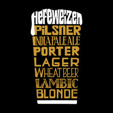Load image into Gallery viewer, Styles of Beer  - Men&#39;s Word Art Long Sleeve T-Shirt