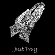 Load image into Gallery viewer, Prayer Hands - Men&#39;s Word Art Hooded Sweatshirt