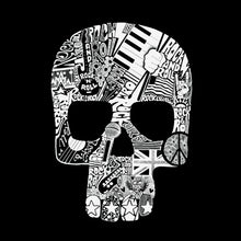 Load image into Gallery viewer, Rock n Roll Skull - Men&#39;s Raglan Baseball Word Art T-Shirt
