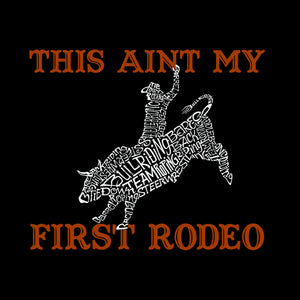 This Aint My First Rodeo - Women's Word Art V-Neck T-Shirt
