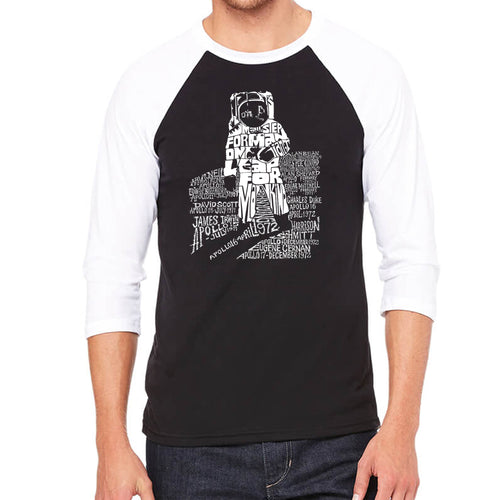 ASTRONAUT - Men's Raglan Baseball Word Art T-Shirt