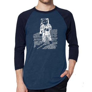 ASTRONAUT - Men's Raglan Baseball Word Art T-Shirt