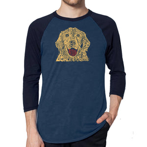 Dog - Men's Raglan Baseball Word Art T-Shirt