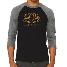 Load image into Gallery viewer, Namaste - Men&#39;s Raglan Baseball Word Art T-Shirt
