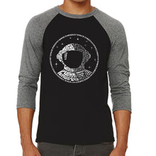 Load image into Gallery viewer, I Need My Space Astronaut - Men&#39;s Raglan Baseball Word Art T-Shirt